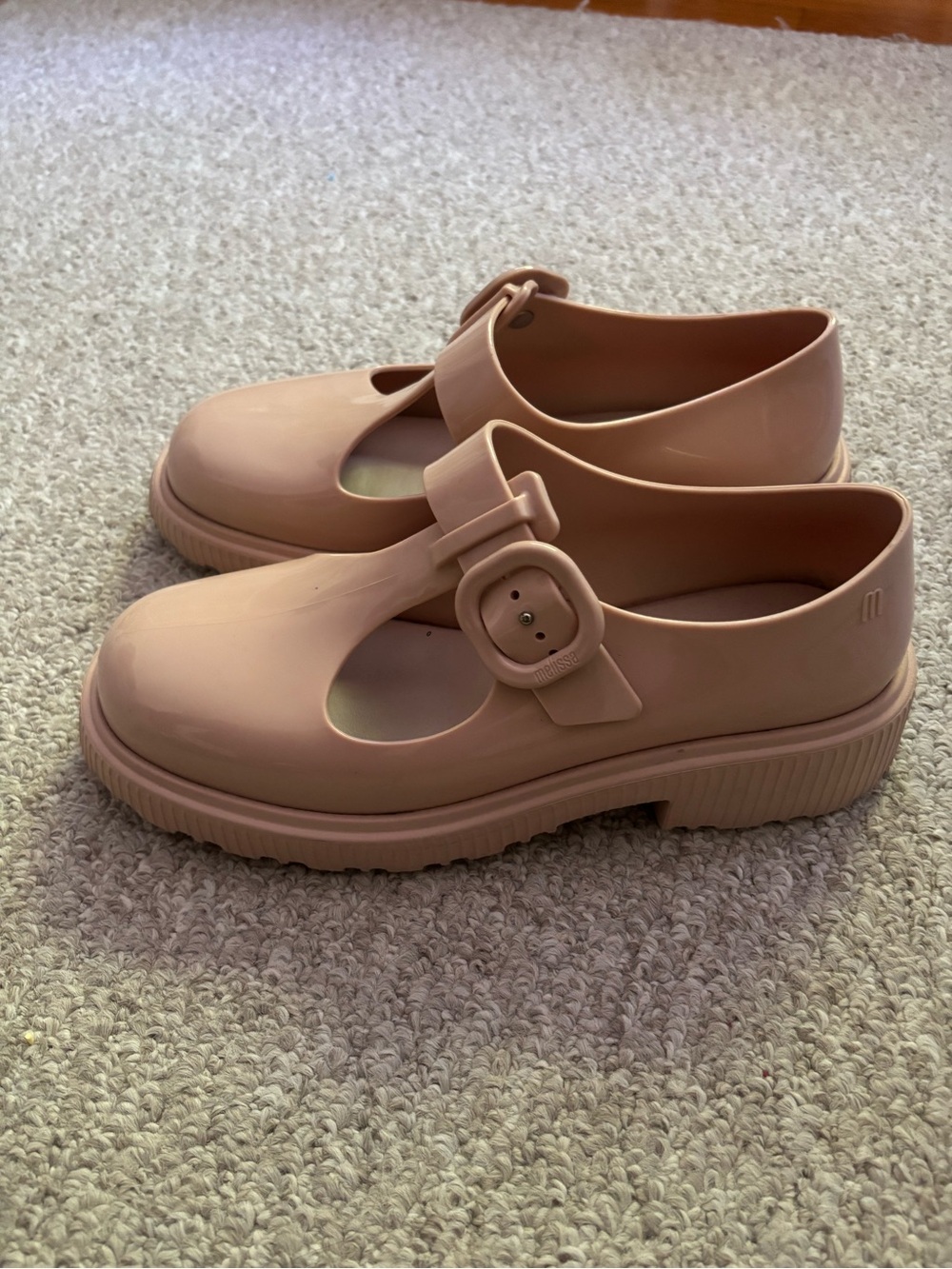Melissa Jackie Mary Jane Jelly Shoes in Nude Pink - Picture 2 of 10